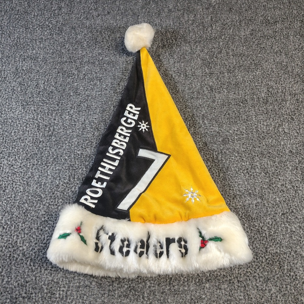 Steelers Roethlisberger Christmas Santa hat